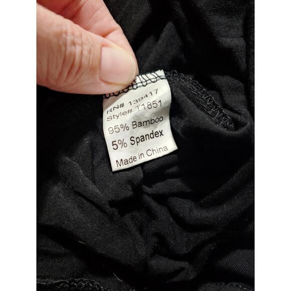 Womens Piko Green Earth Fashion Basic  Long Sleeve Tee sz - Picture 4 of 4